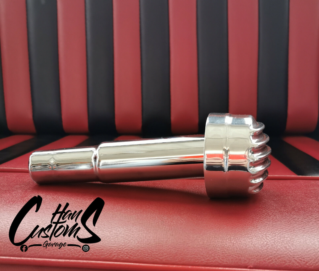 Hans Customs Garage OTB GEAR FINNED BREATHER & OIL FILL TUBE POLISHED